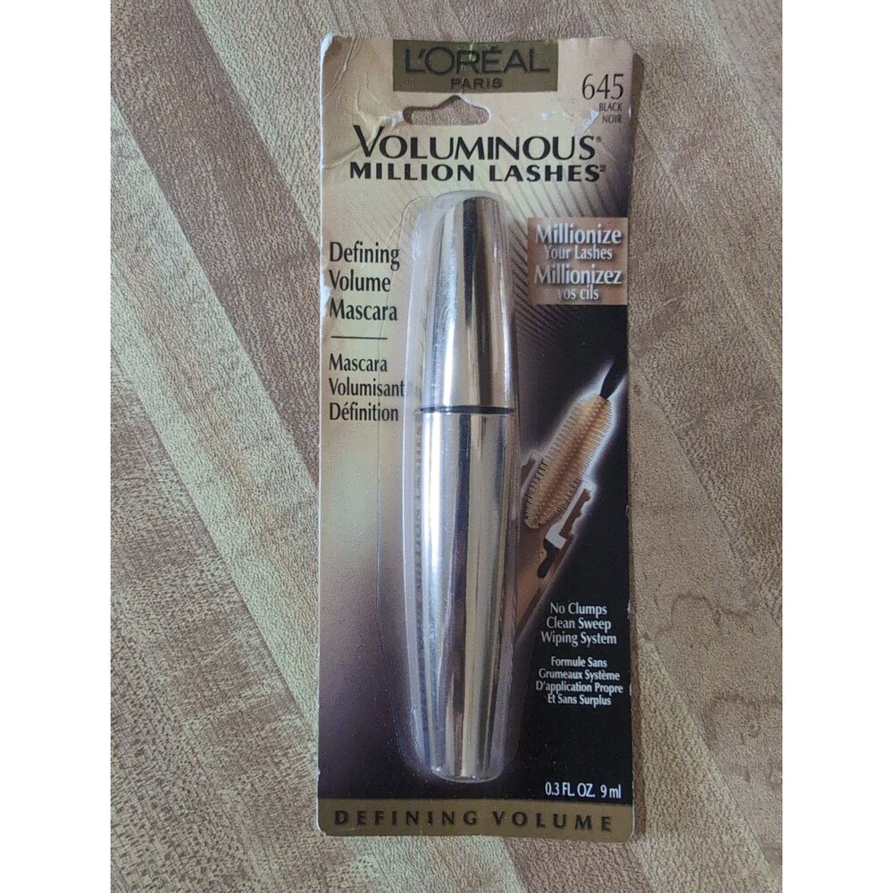 L'OREAL Paris Voluminous Million Lashes Mascara 645 Black Defining Volume 0.3 oz